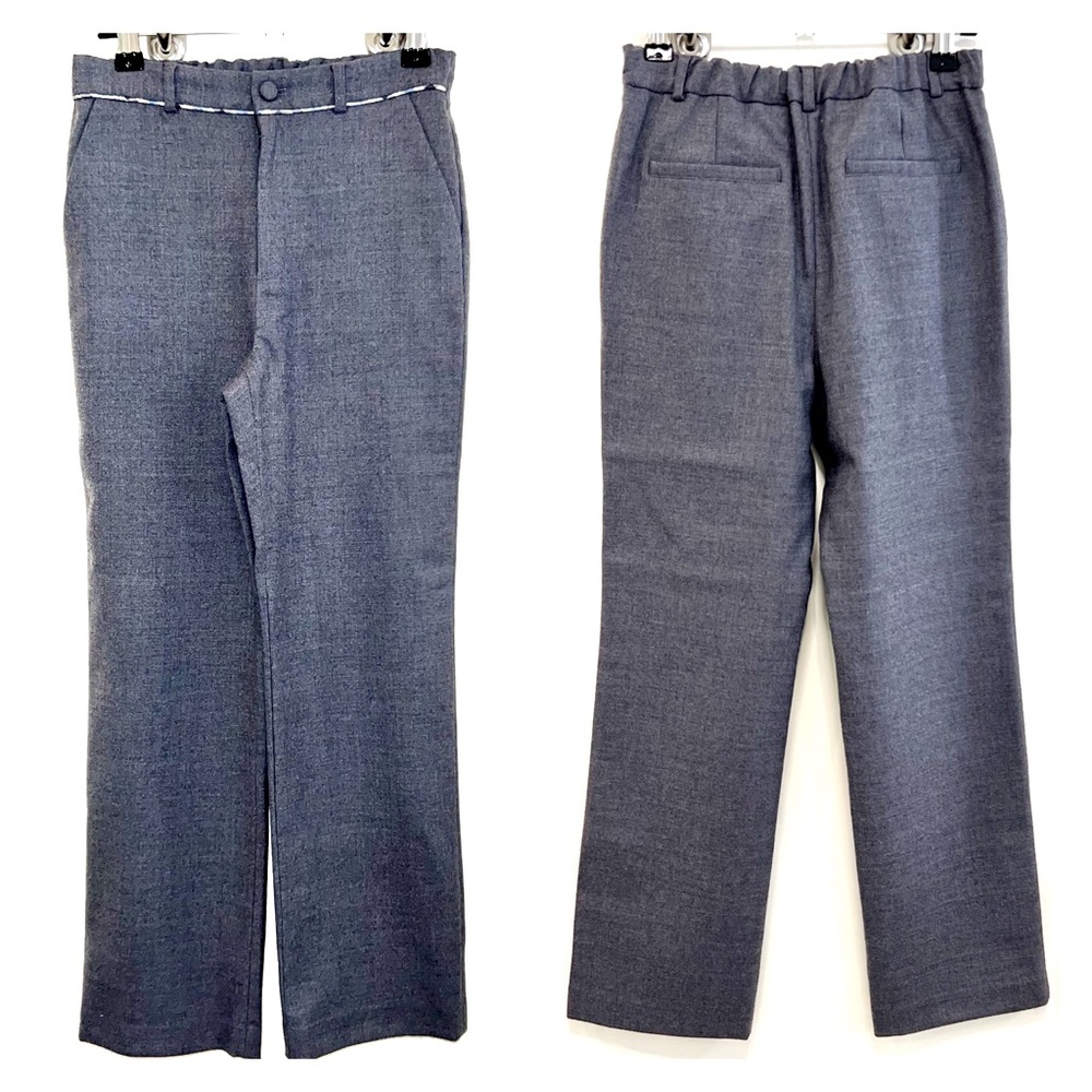 Boys Grey Wool Trousers